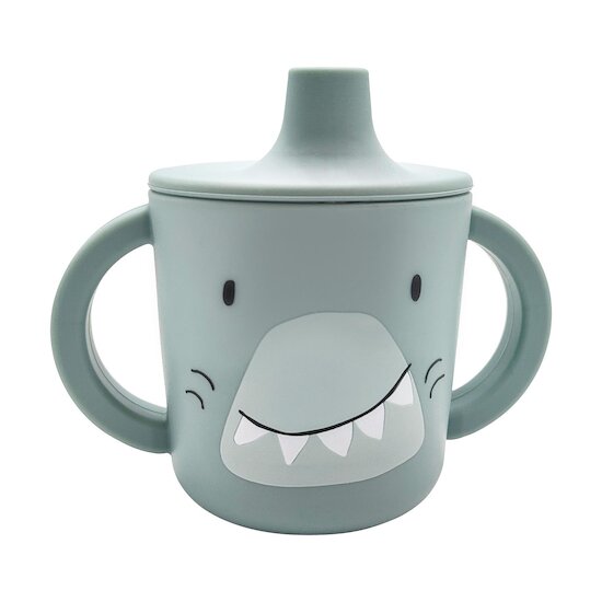 Trixie Tasse d'apprentissage en silicone Mr. Shark 