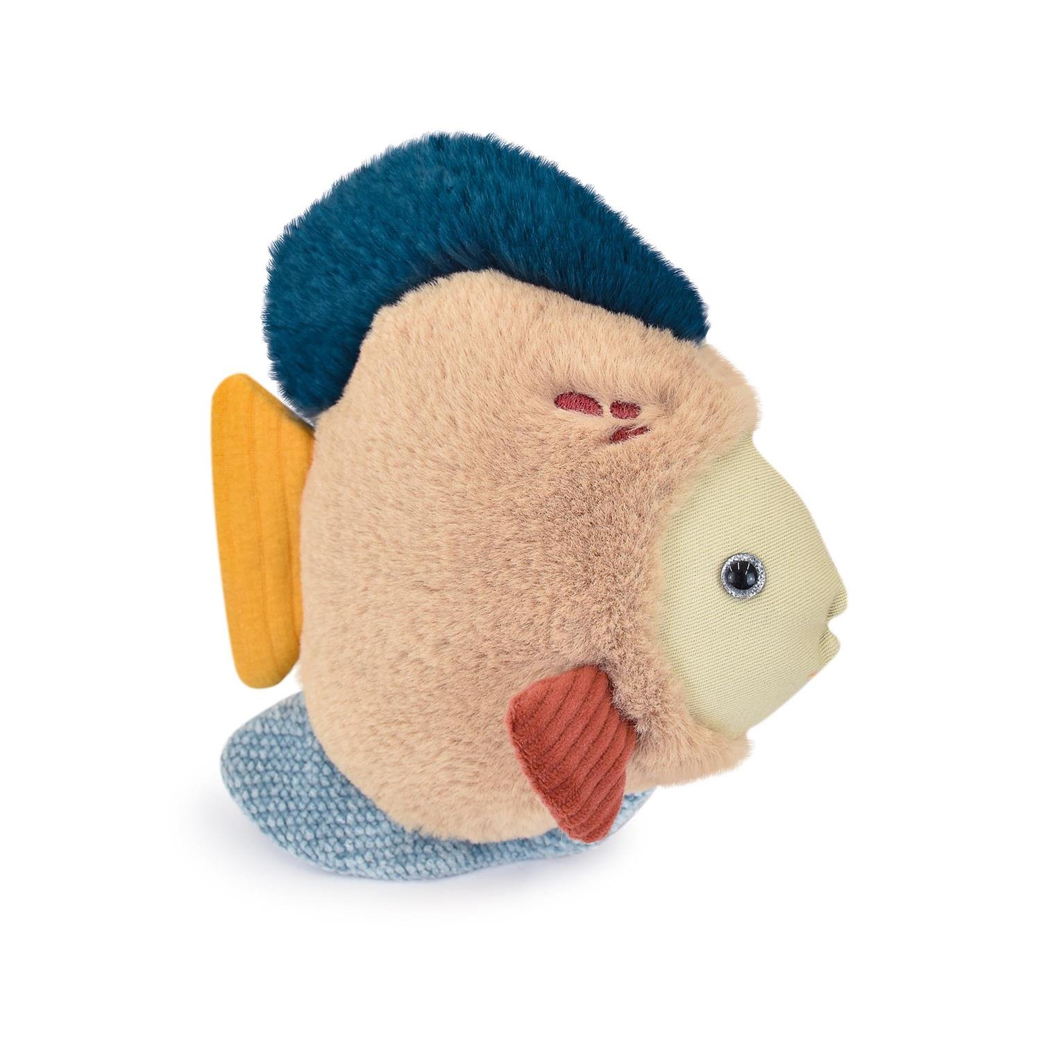 Doudou & Compagnie - Peluche trésors marins Poisson tropical BEIGE Doudou & Compagnie