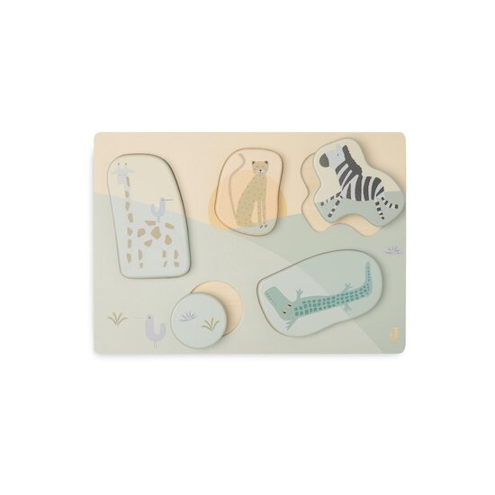 Jollein Puzzle en Bois Jungle Jambo Multicolor 