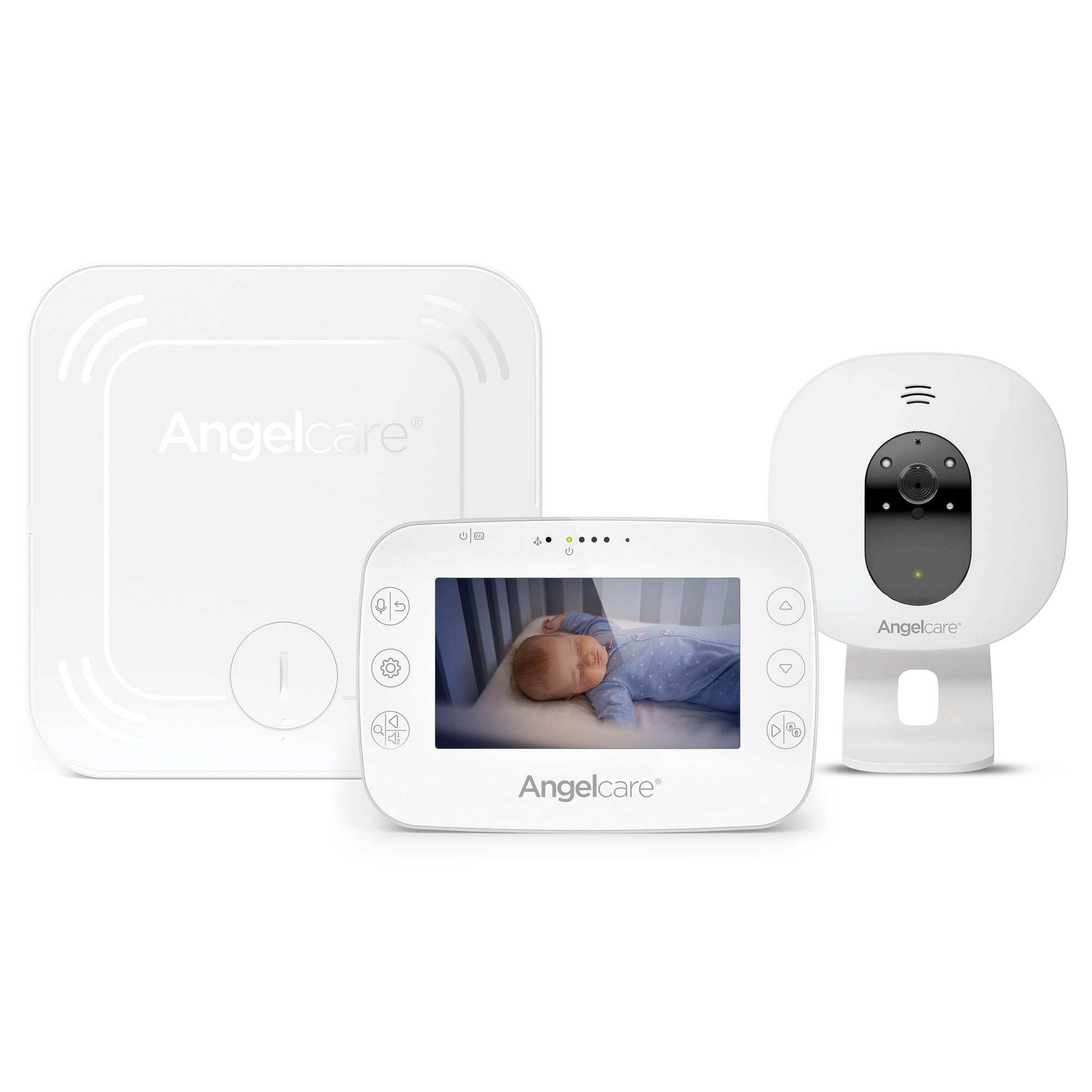 Angelcare - Babyphone vidéo avec détecteur de mouvements AC327 BLANC Angelcare