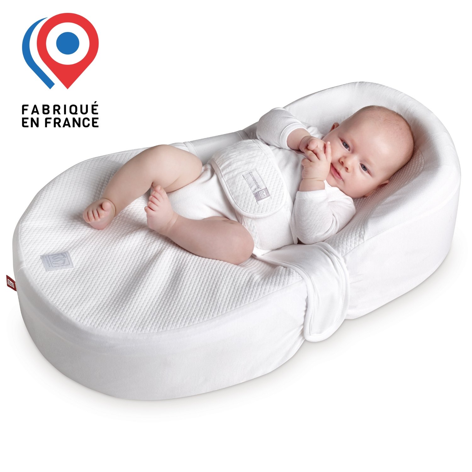 Red Castle - Matelas ergonomique Cocoonababy Fleur de Coton BLANC Red Castle